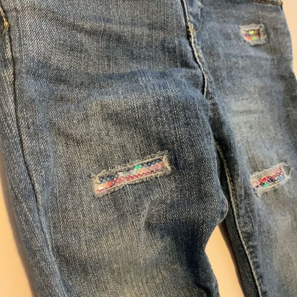 🎀 Cat & Jack | Girl’s Skinny Sequined Jeans - Picture 3 of 5